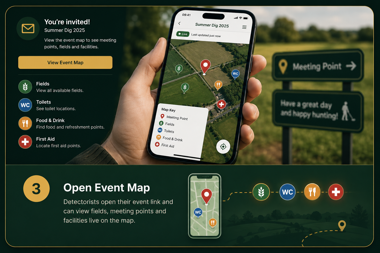Open Event Map in Dig Maps